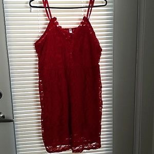 Red Lace Plus Size Lingerie RoseGal 2X